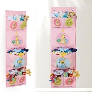 Montessori Kids Hanging Storage Organizer Pink NEW
